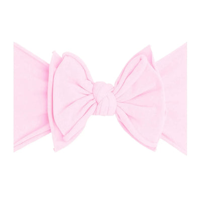 Baby Bling Bows FAB-BOW-LOUS pink baby headband with a large soft bow
