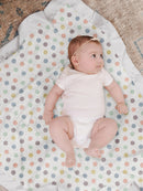 Cobertor de bebê reversível - Happy Baby Vibes