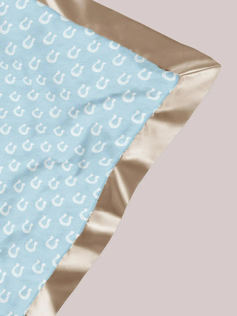 Manta reversível para bebê - Howdy Partner Azul