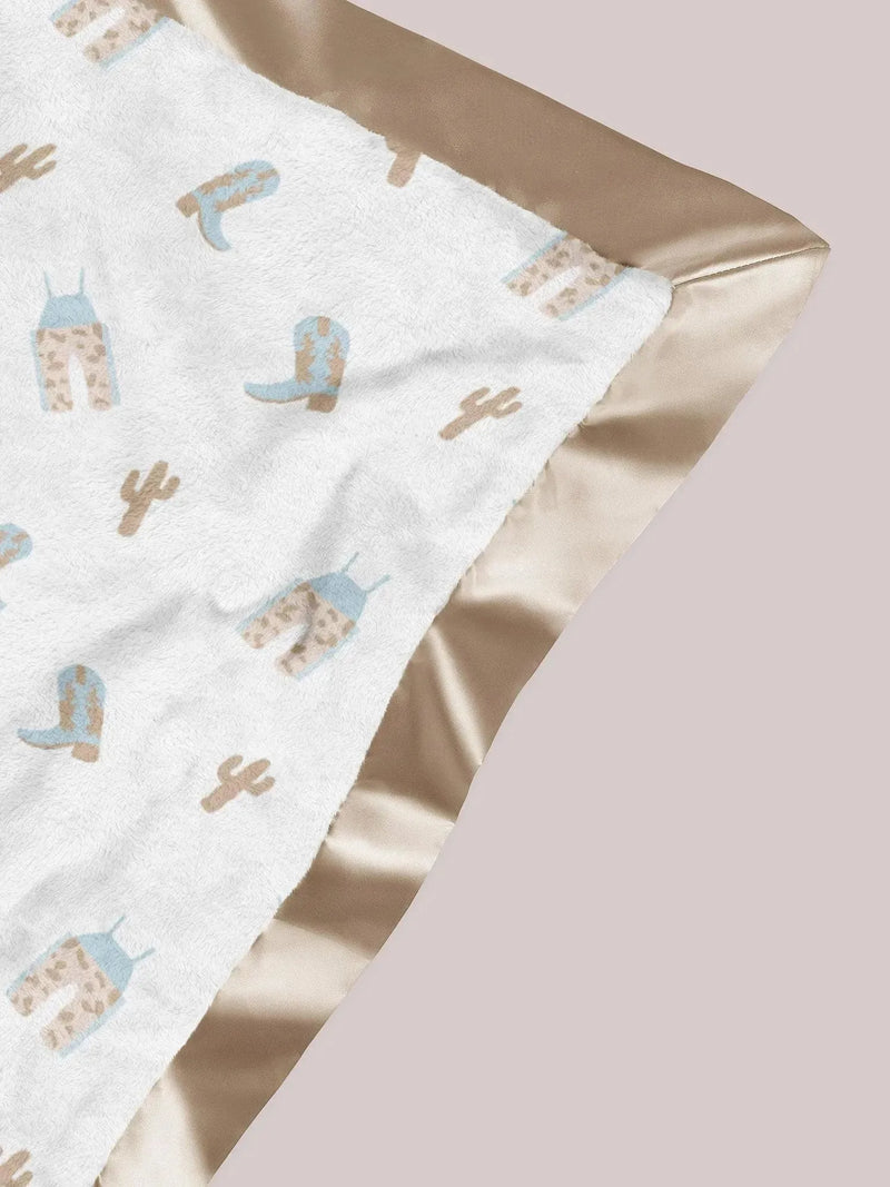 Manta reversível para bebê - Howdy Partner Azul