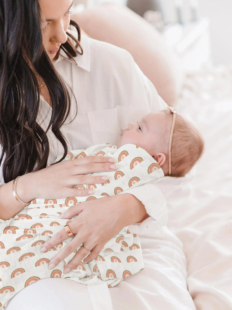 Conjunto de cobertores Swaddle - Be Kind Rainbows