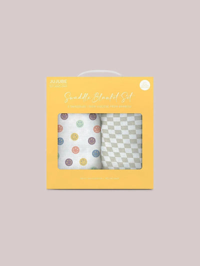 Conjunto de cobertores Swaddle - Happy Baby Vibes
