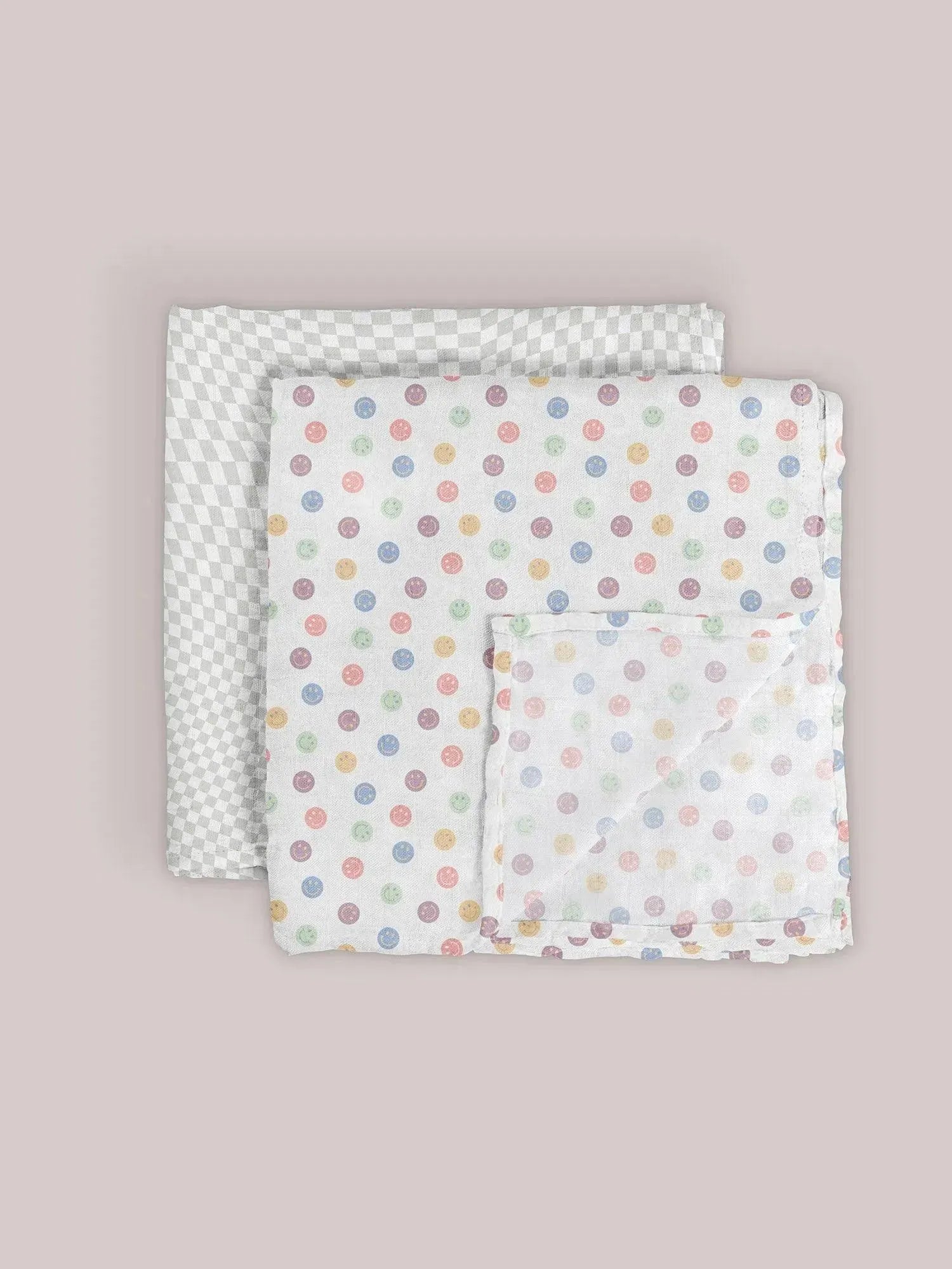 Conjunto de cobertores Swaddle - Happy Baby Vibes