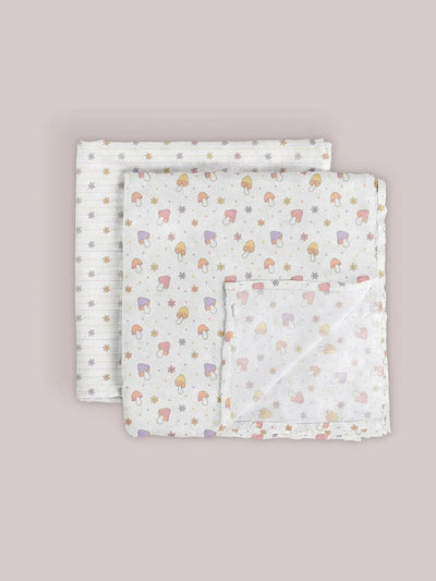 Swaddle Blanket Set, Mushy Love Image 2