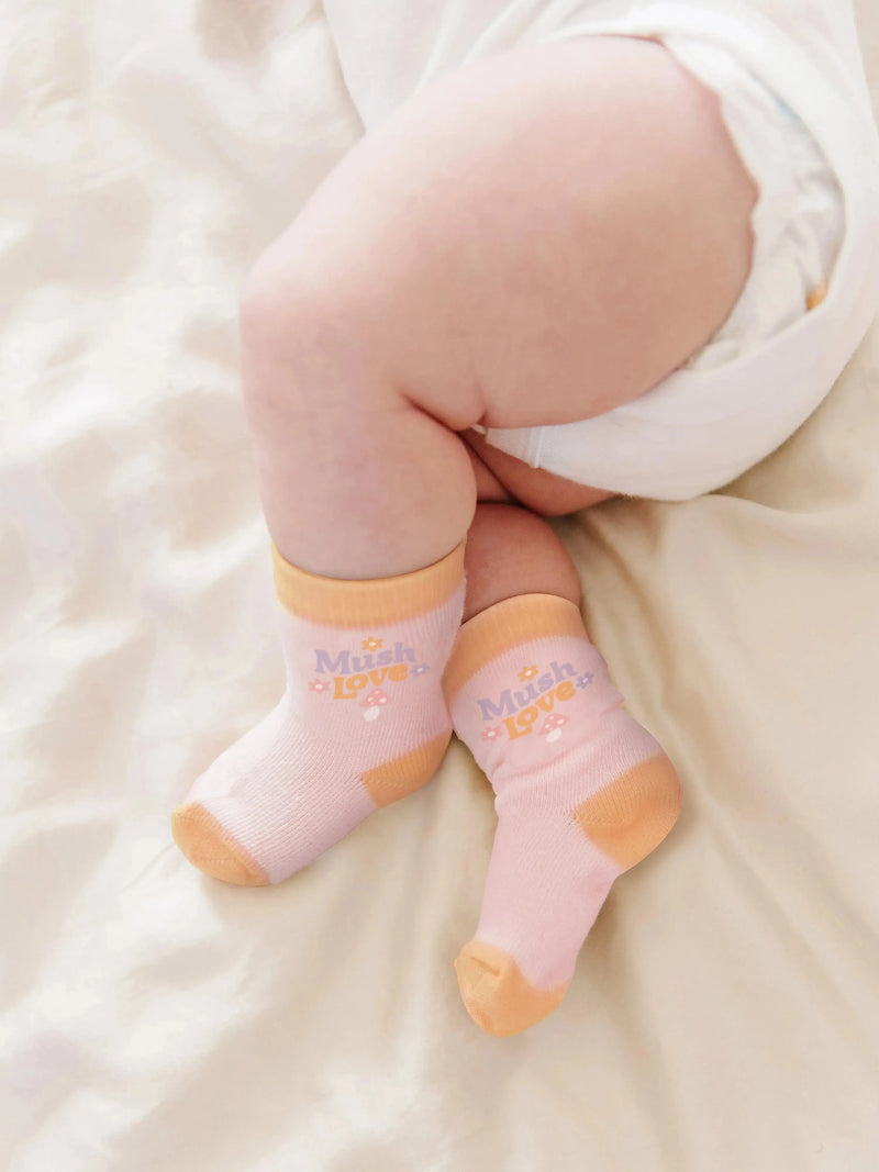 Trio de meias para bebê - Mushy Love