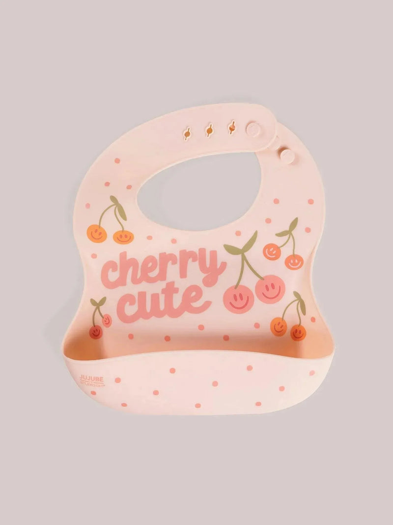 Babador de silicone - Cherry Cute by Doodle By Meg