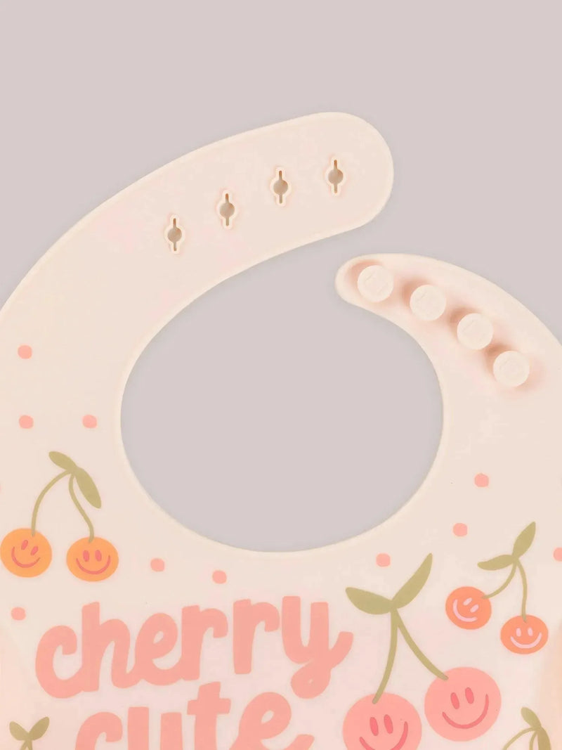 Babador de silicone - Cherry Cute by Doodle By Meg