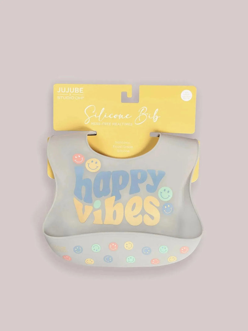 Babador de silicone - vibrações de bebê feliz