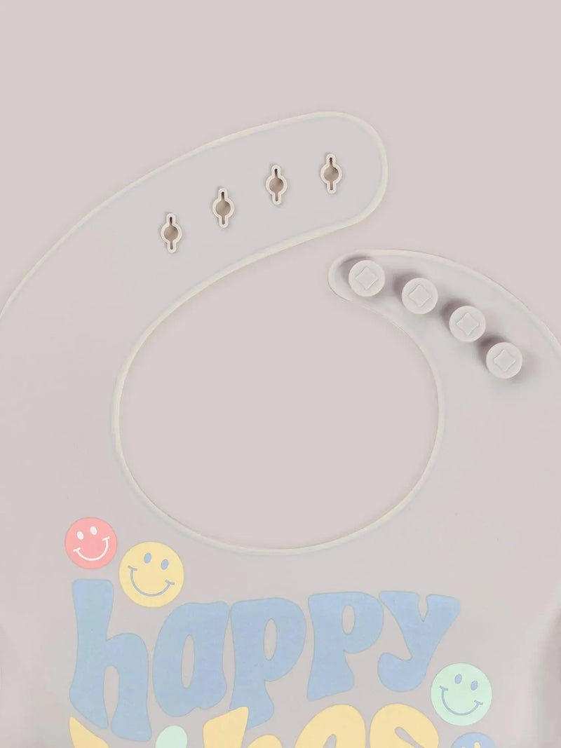 Babador de silicone - vibrações de bebê feliz