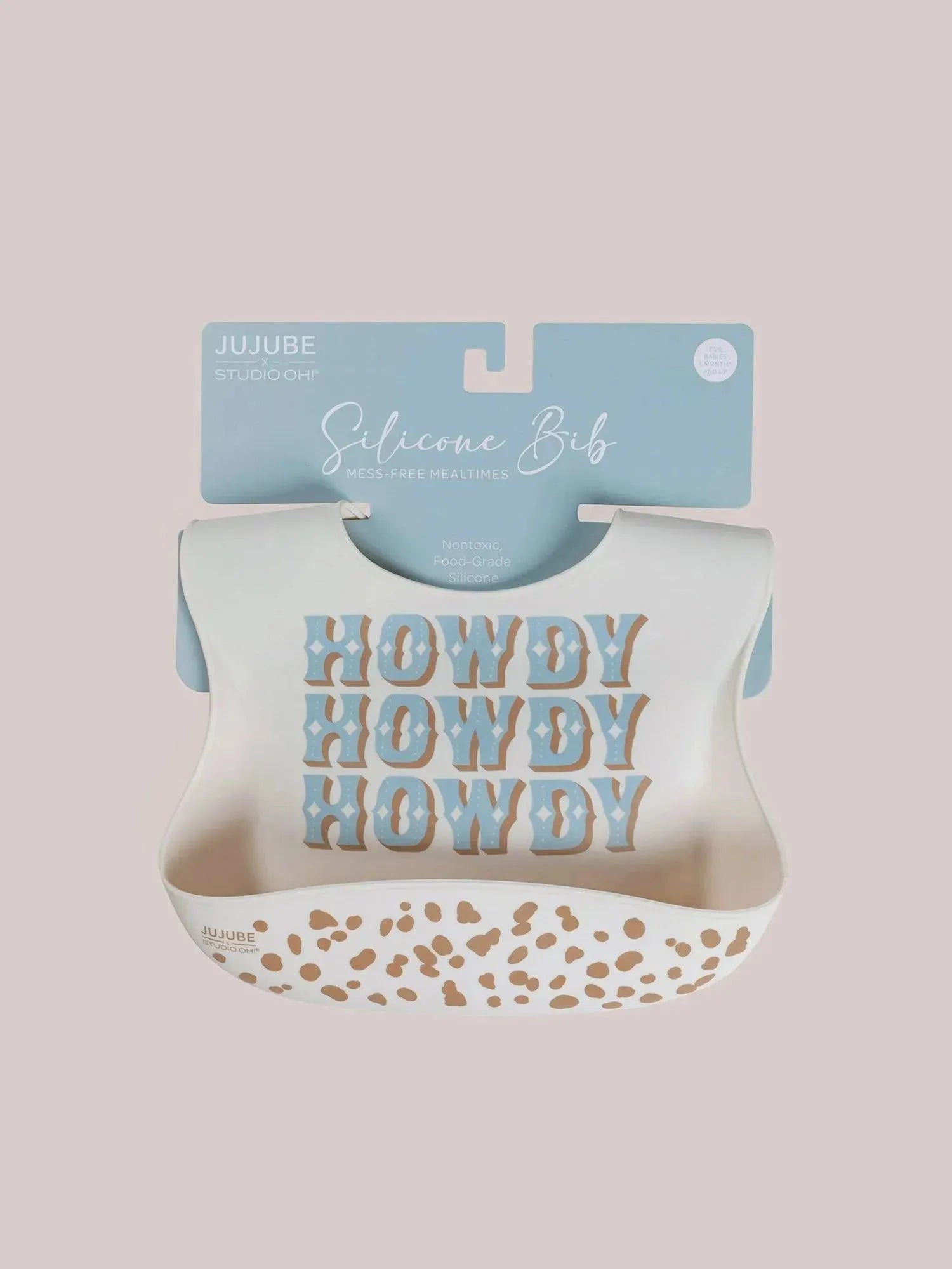 Babete de silicone - Howdy Partner Blue de Caroline Alfreds