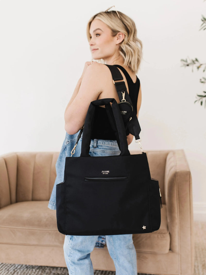 JuJuBe Utility-Strap Tote Preto