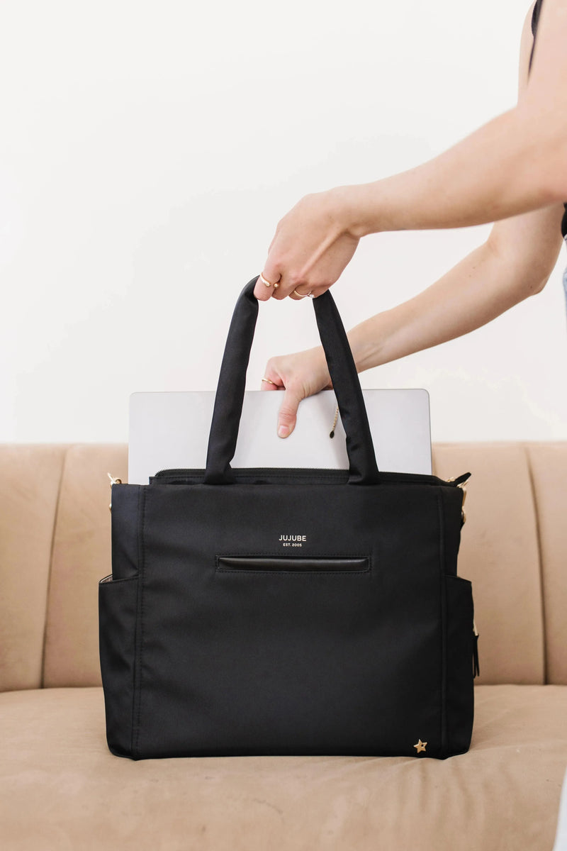 JuJuBe Utility-Strap Tote Preto