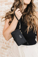 Conjunto de bolsas de 3 peças preto