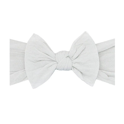 Baby Bling Bows ash colored knotted baby headband