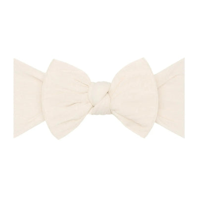 Baby Bling Bows oatmeal colored knot headband for babies