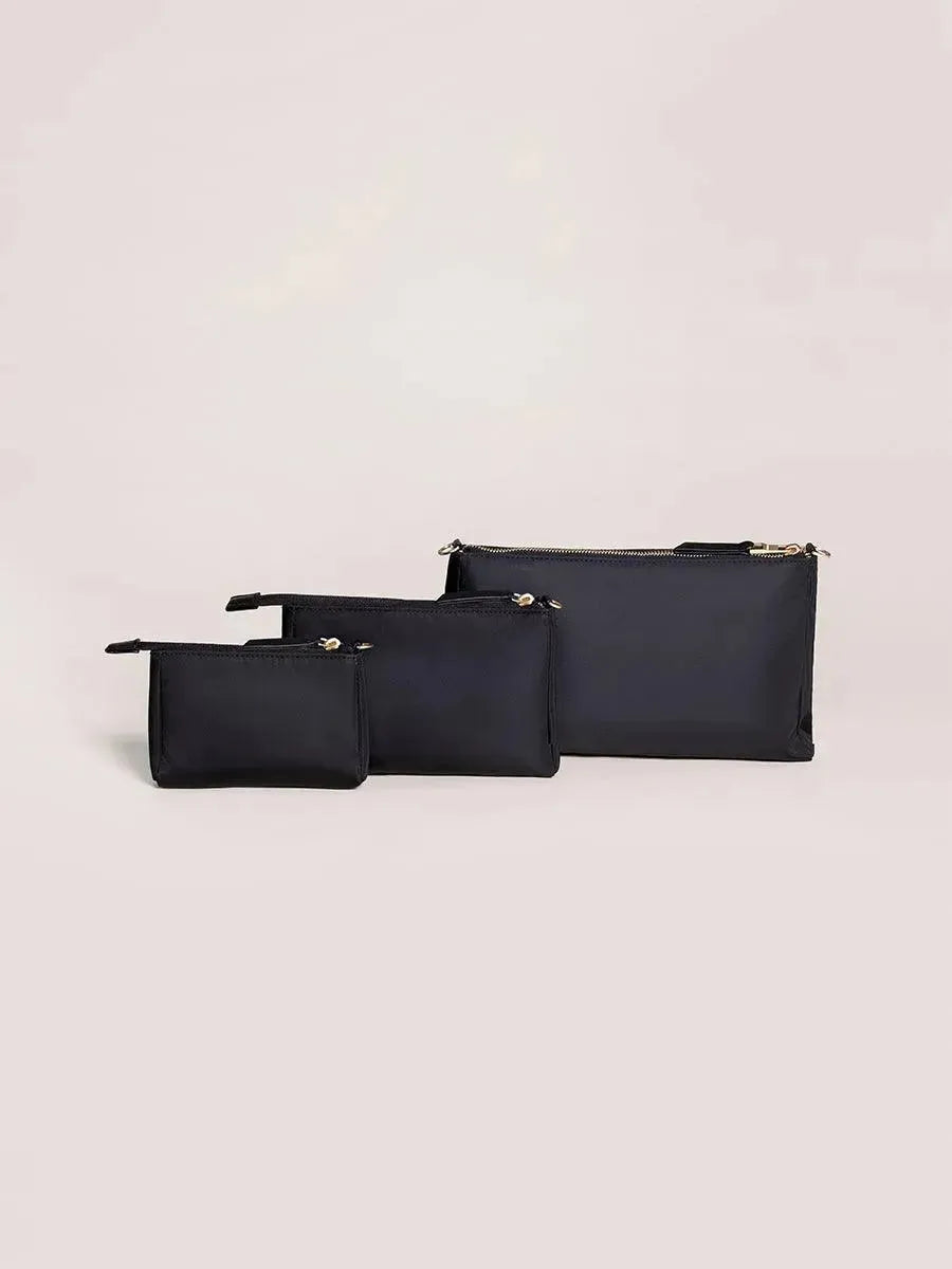 Conjunto de bolsas de 3 peças preto