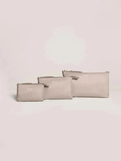 3-Piece Pouch Set, Taupe Image 1