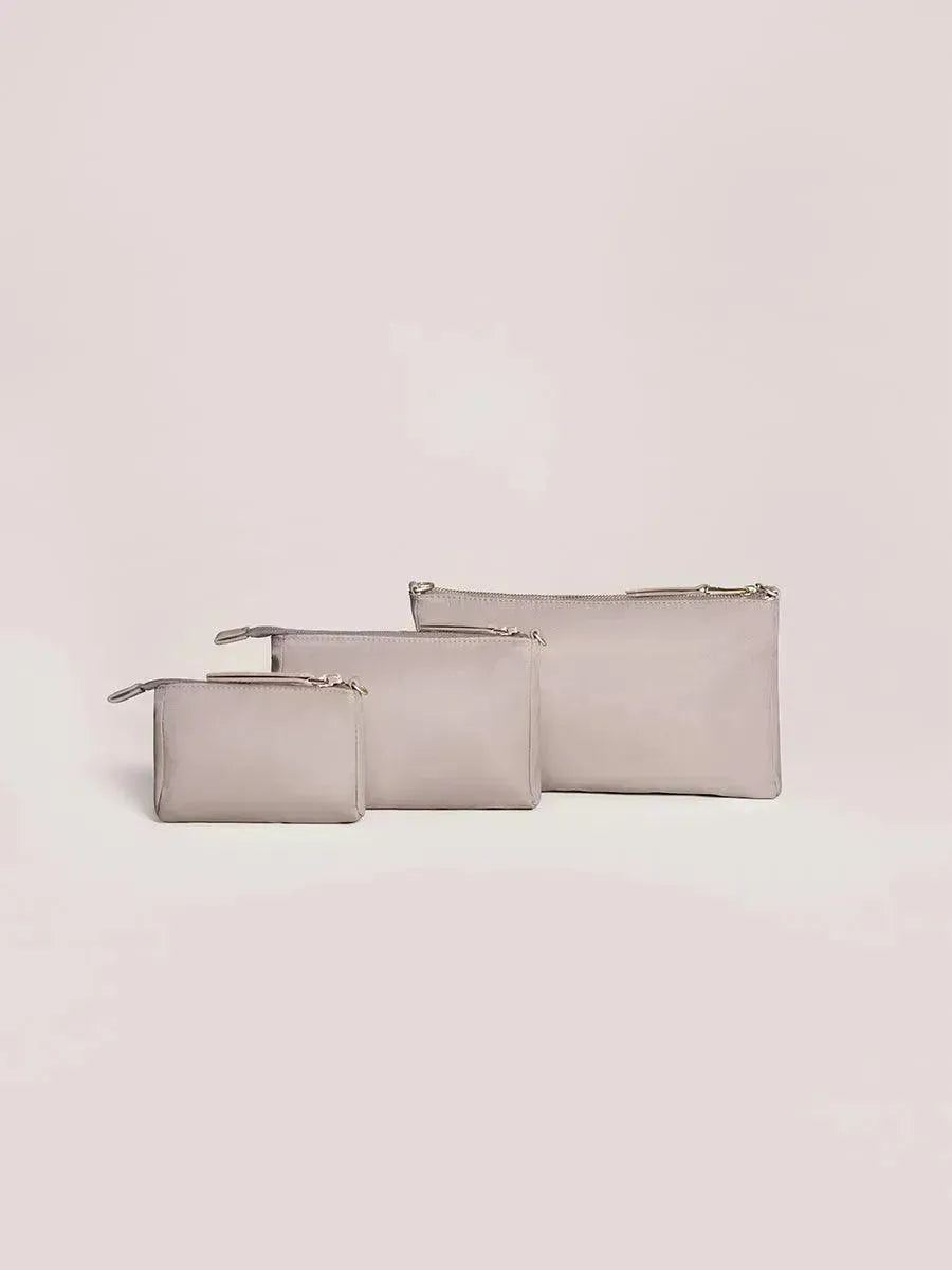 Conjunto de bolsas de 3 peças Taupe