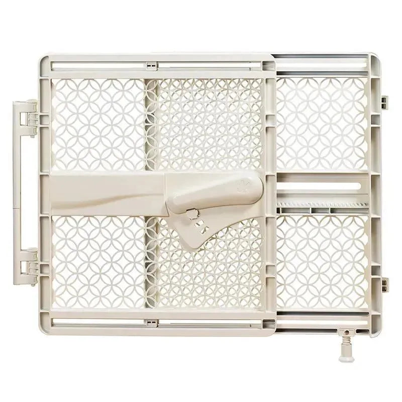 Summer Indoor & Outdoor Multi Function Walk-Thru Baby Gate - Beige Image 6