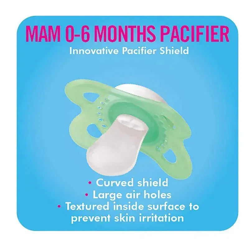 Mam Love & Affection - Daddy (2 Love & Affection Pacifiers & 1 Clip - Girl Image 5