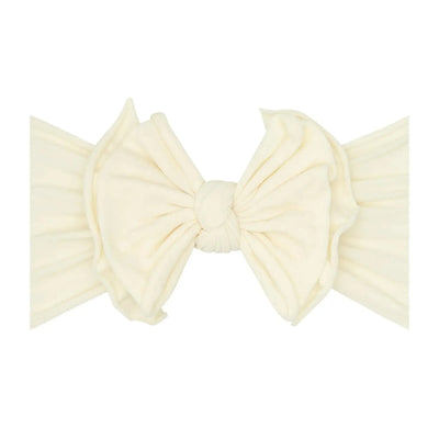 Ivory Baby Bling Bows FAB-BOW-LOUS fabric headband for babies
