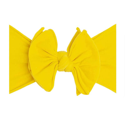 Baby Bling Bows FAB-BOW-LOUS canary yellow baby headband with a large bow