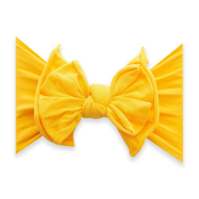 Baby Bling Bows sunshine yellow fabric bow headband for babies