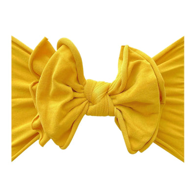 Yellow Baby Bling Bows FAB-BOW-LOUS medallion headband for babies