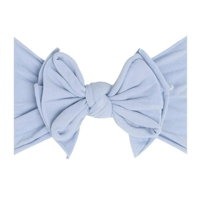 Baby Bling Bows FAB-BOW-LOUS dusty blue fabric baby headband bow